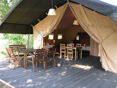 Frankrijk camping te koop camping safaritent